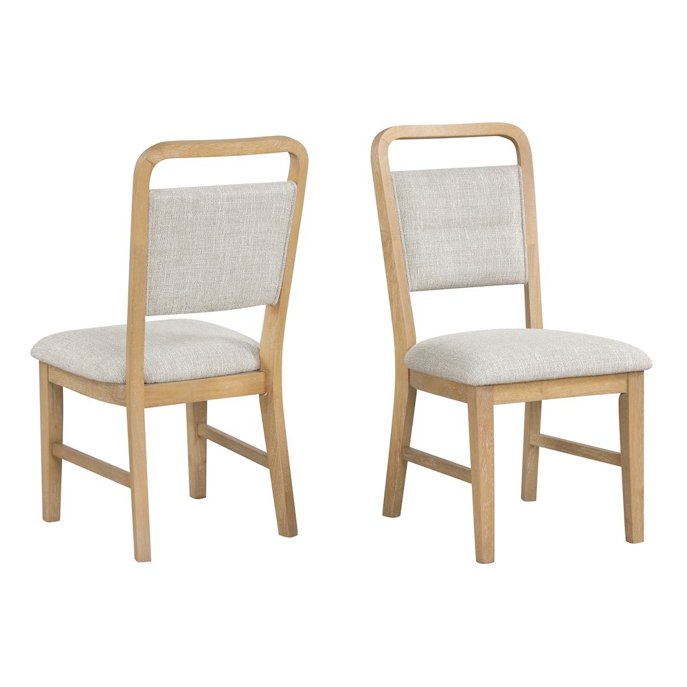 Arden Solid Wood Frame Dining Chairs, Set of 2. Picture 1