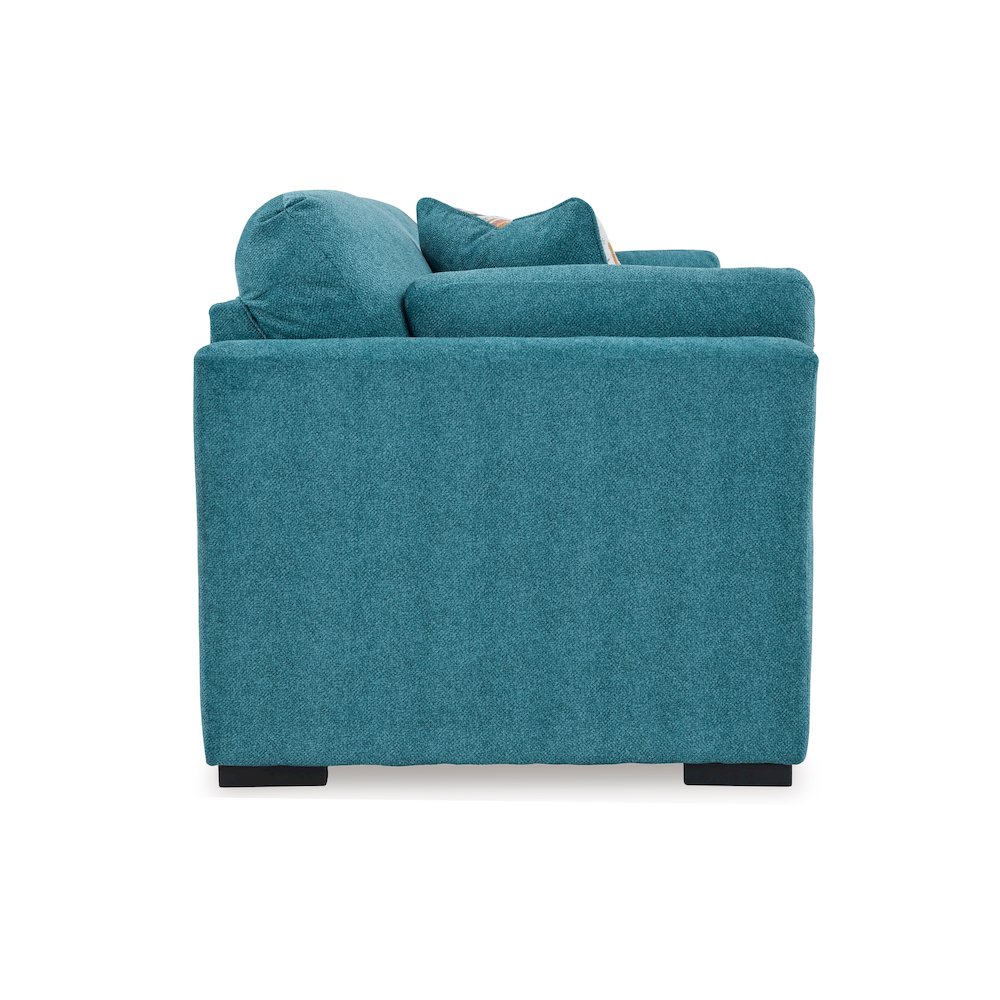 Clareen Upholstered Stationary Sofa, Teal. Picture 3