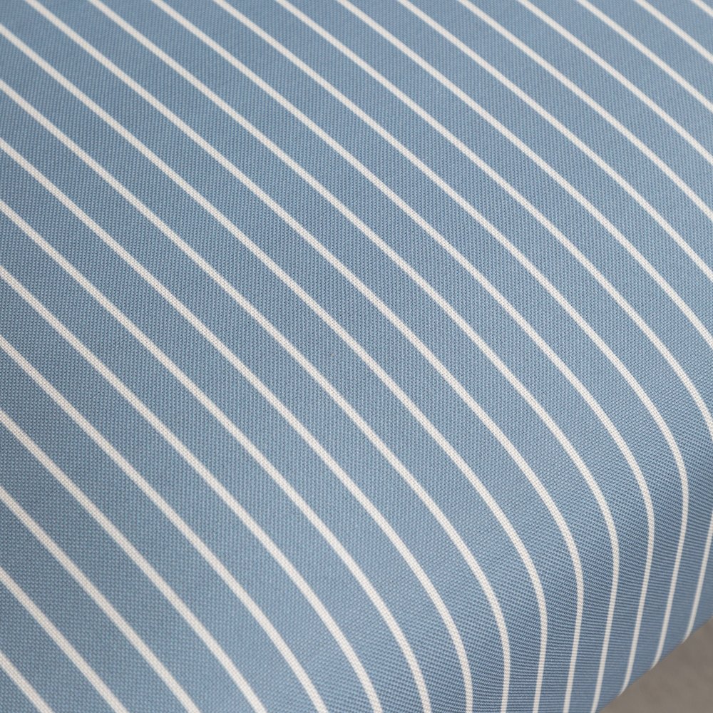 Botticelli Blue Stripe Upholstered Slipper Accent Chair. Picture 10