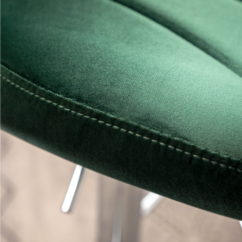 Ellston Upholstered Adjustable Swivel Barstools in Green, Set of 2. Picture 14