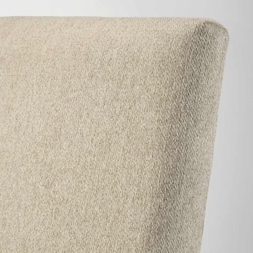 Rocco Contemporary Solid Wood Dining Chairs, Set of 2, Beige. Picture 9