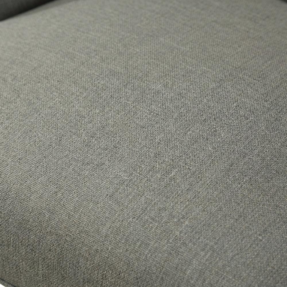 Solid Wood Wingback Accent Chair, Button-Tufted with Nail Heads, Grey, Set of 2. Picture 7