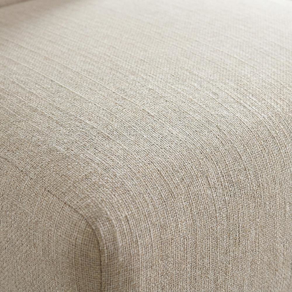 Solid Wood Upholstered Button-Tufted Parsons Dining Chairs, Tan, Set of 2. Picture 7