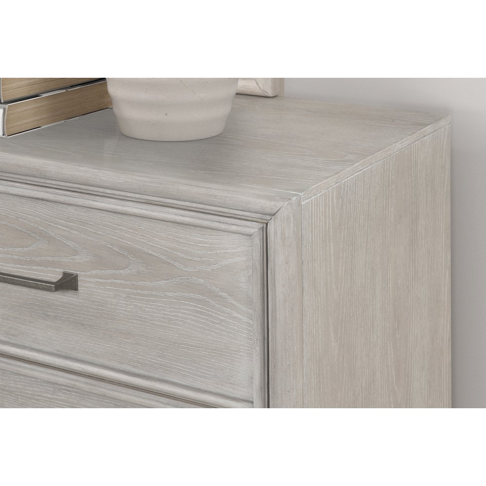 Seluna 6-Drawer Bedroom Dresser, Gray Oak Finish. Picture 4