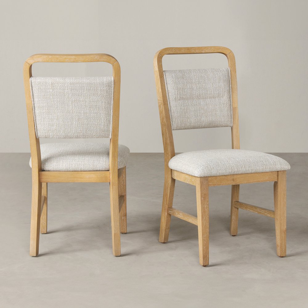 Arden Solid Wood Frame Dining Chairs, Set of 2. Picture 6