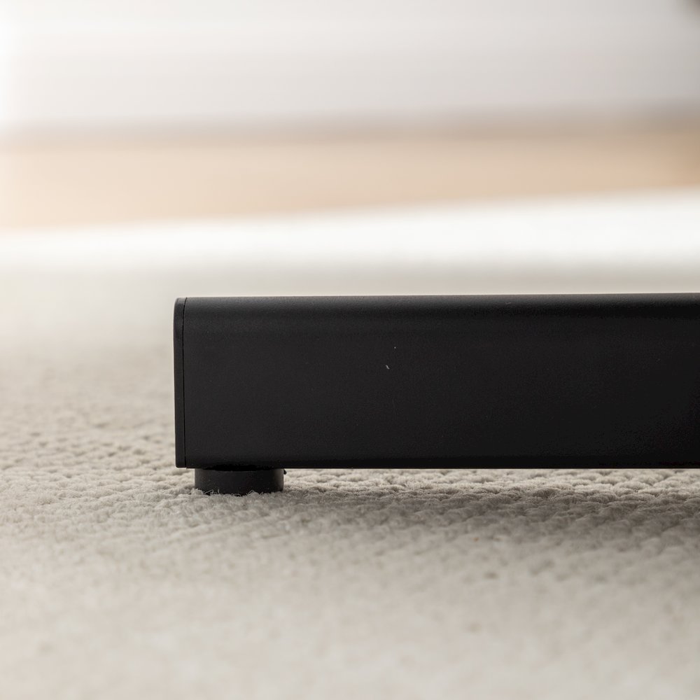 Arlena 2-Piece Seating Set, Faux Leather Tufted Accent Chair and Ottoman, Blue. Picture 13