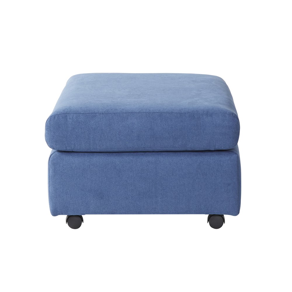 Enda Oversized Living Room Pillow Back Cuddler Arm Chair with Ottoman. Picture 7