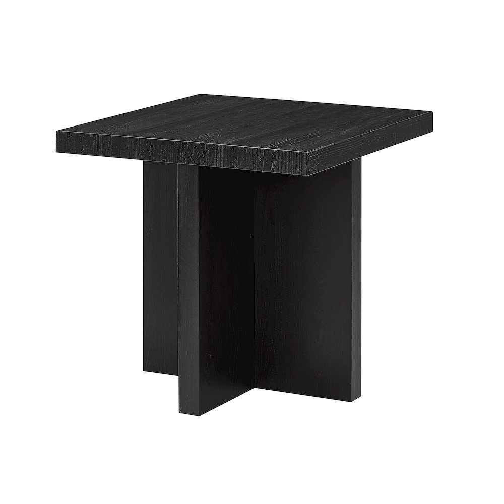 Mchome 3-Piece Coffee Table Set, Coffee Table and Two End Tables, Black Finish. Picture 13