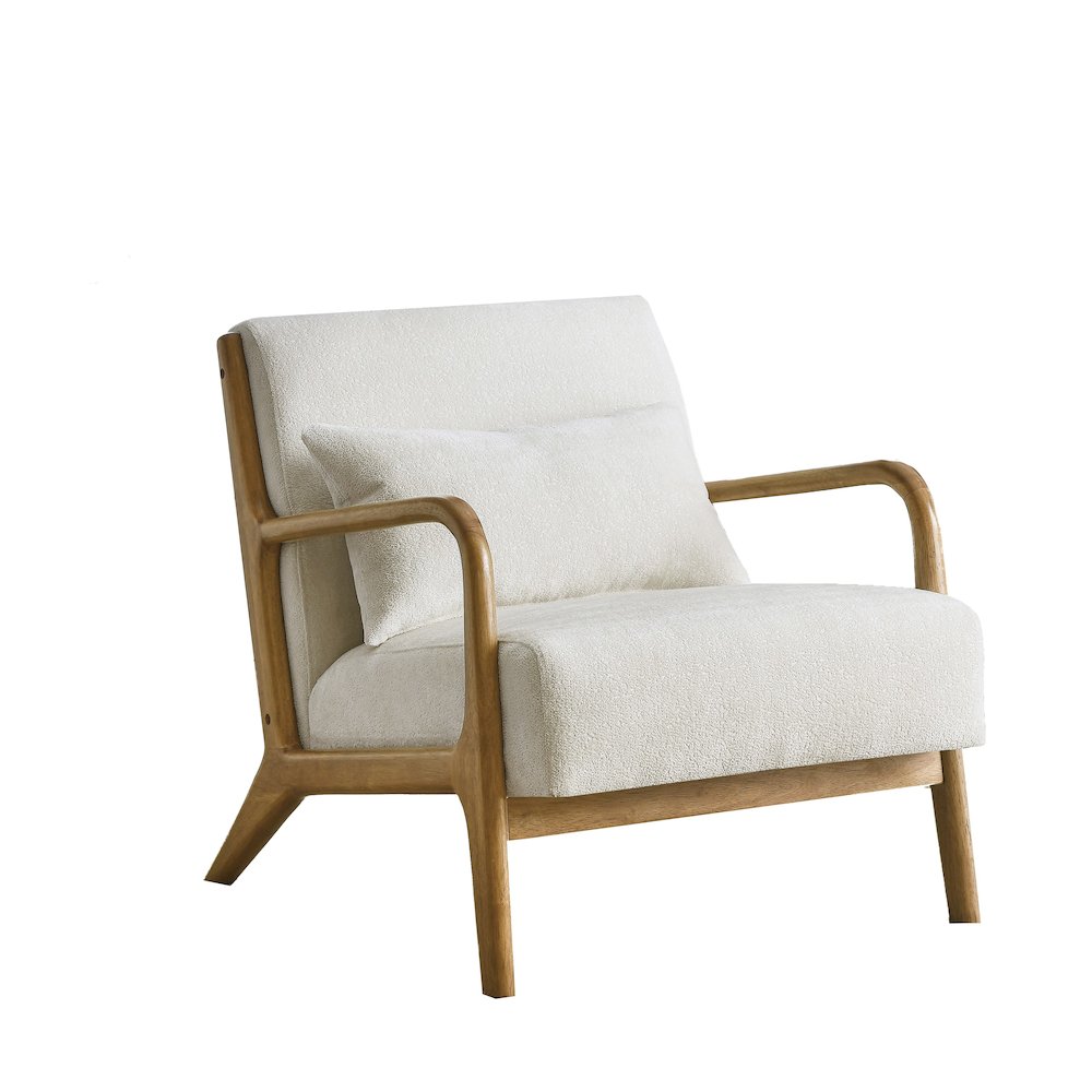 Eterna Mid-Century Modern Accent Chair with Pillow. Picture 1