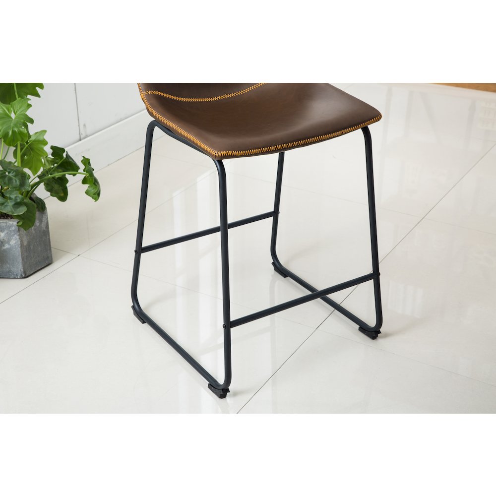 Lotusville Antique Wood Counter Height Dining Set: Table and Four Chairs, Brown. Picture 5