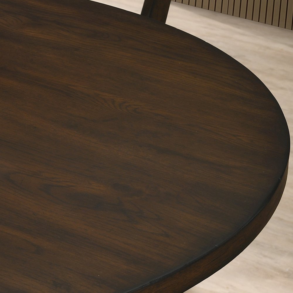 Havre Dining Set, Pedestal Round Table with 4 Chairs. Picture 8