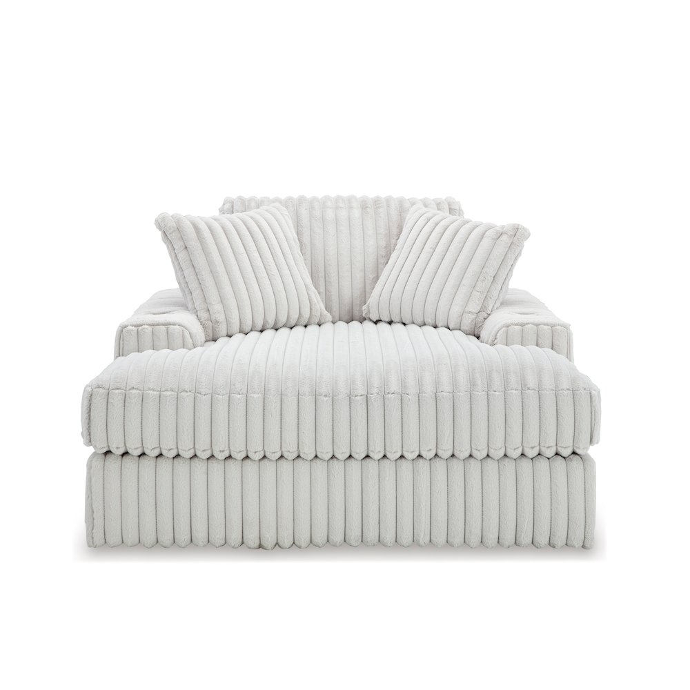 Azulu Upholstered Oversized Chaise, with Cup holders and USB Charging. Picture 1