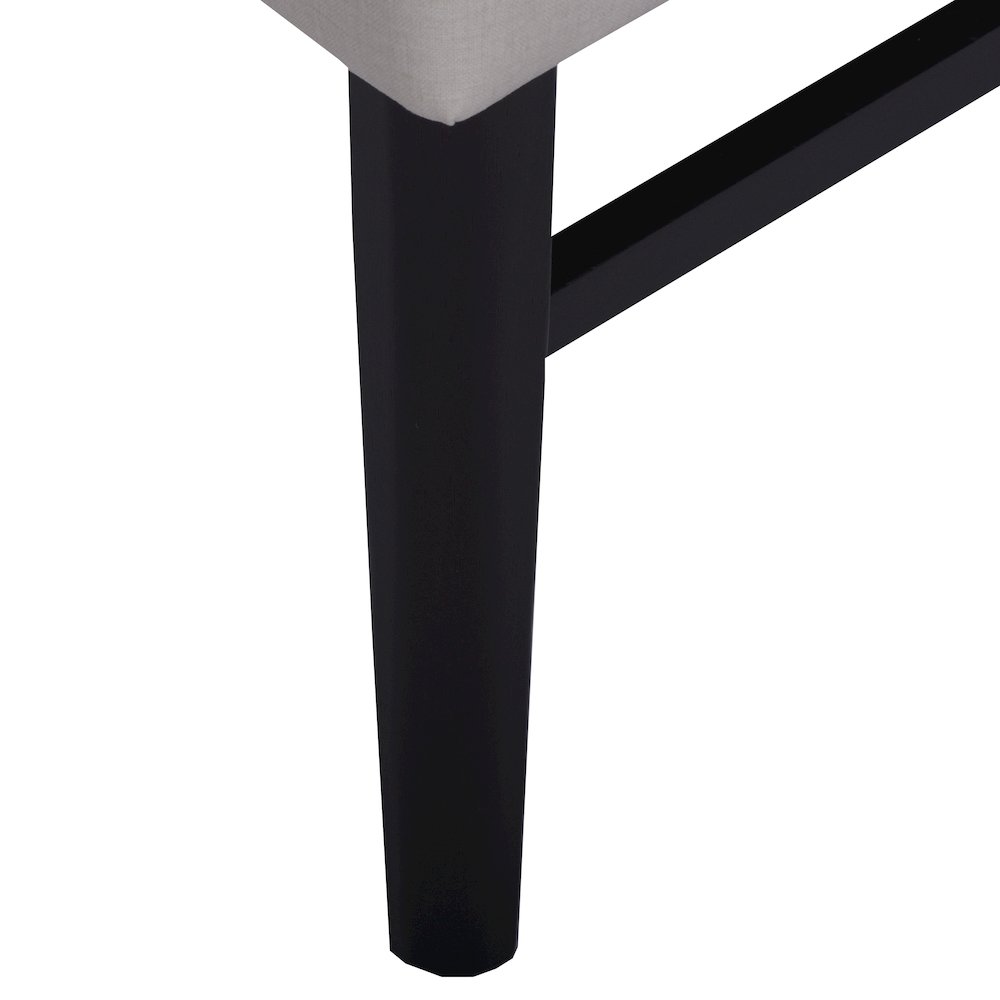 Butler 5-Piece Round Dining Set, Pedestal Dining Table with 4 Side Chairs, Tan. Picture 15