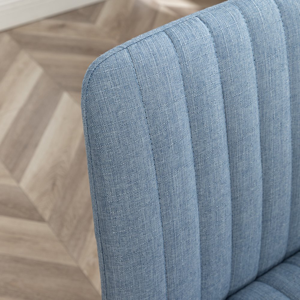 Masar Fabric Swivel Office Chair, Blue. Picture 10