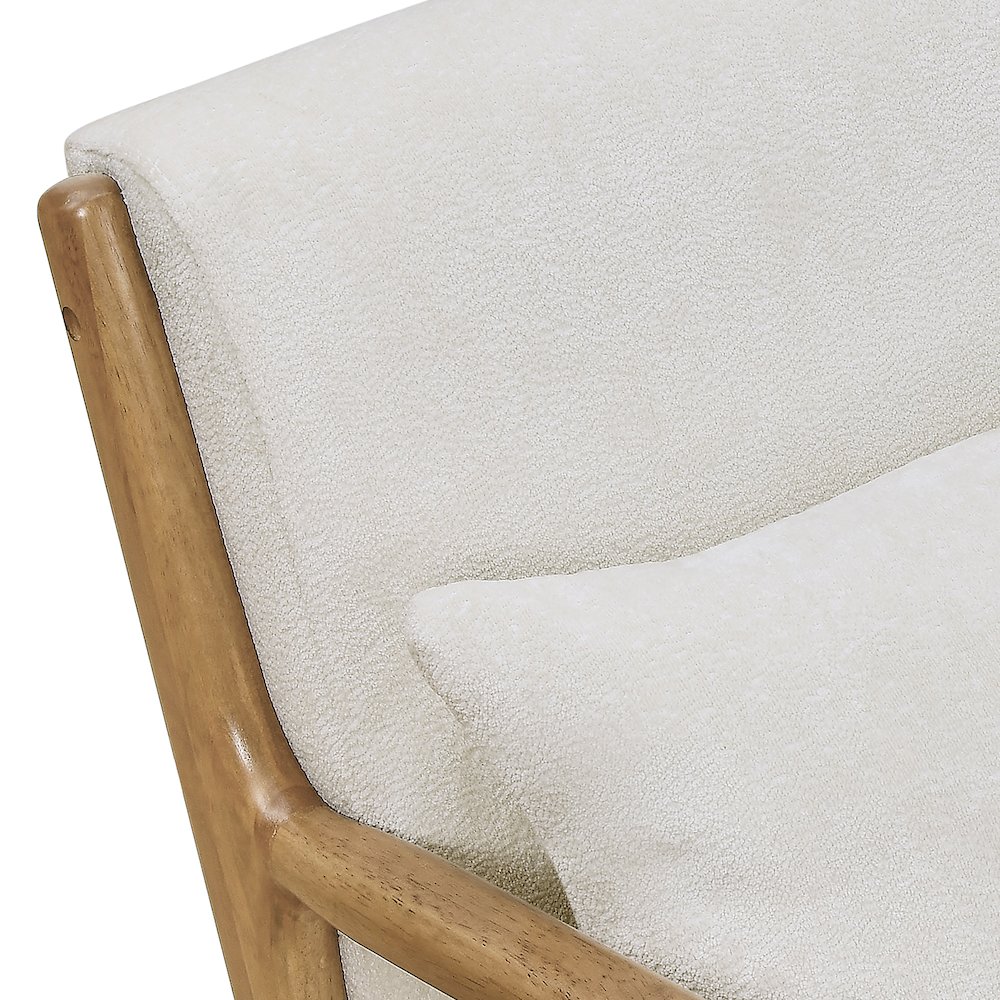 Eterna Mid-Century Modern Accent Chair with Pillow. Picture 4