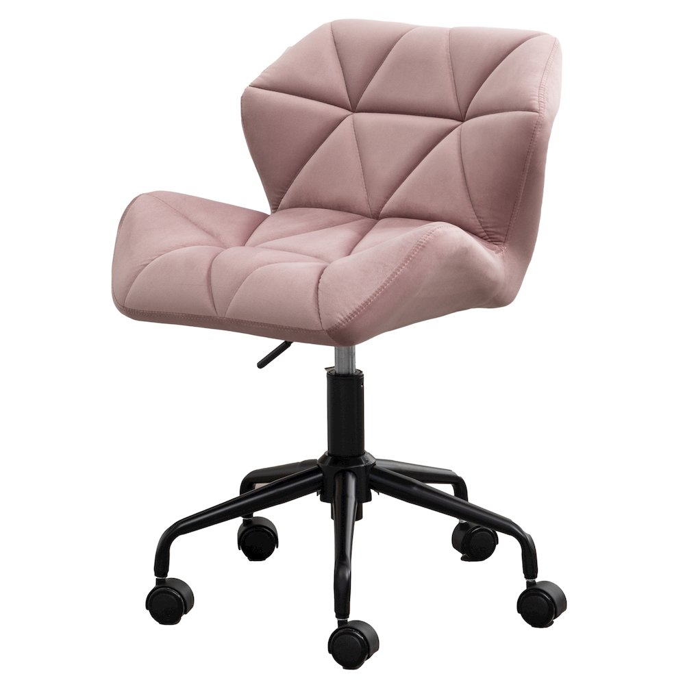 Eldon Diamond Tufted Adjustable Swivel Office Chair, Mauve. Picture 1