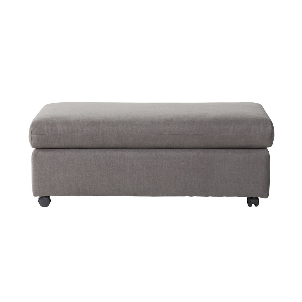Enda Oversized Living Room Pillow Back Cuddler Arm Chair with Ottoman. Picture 6