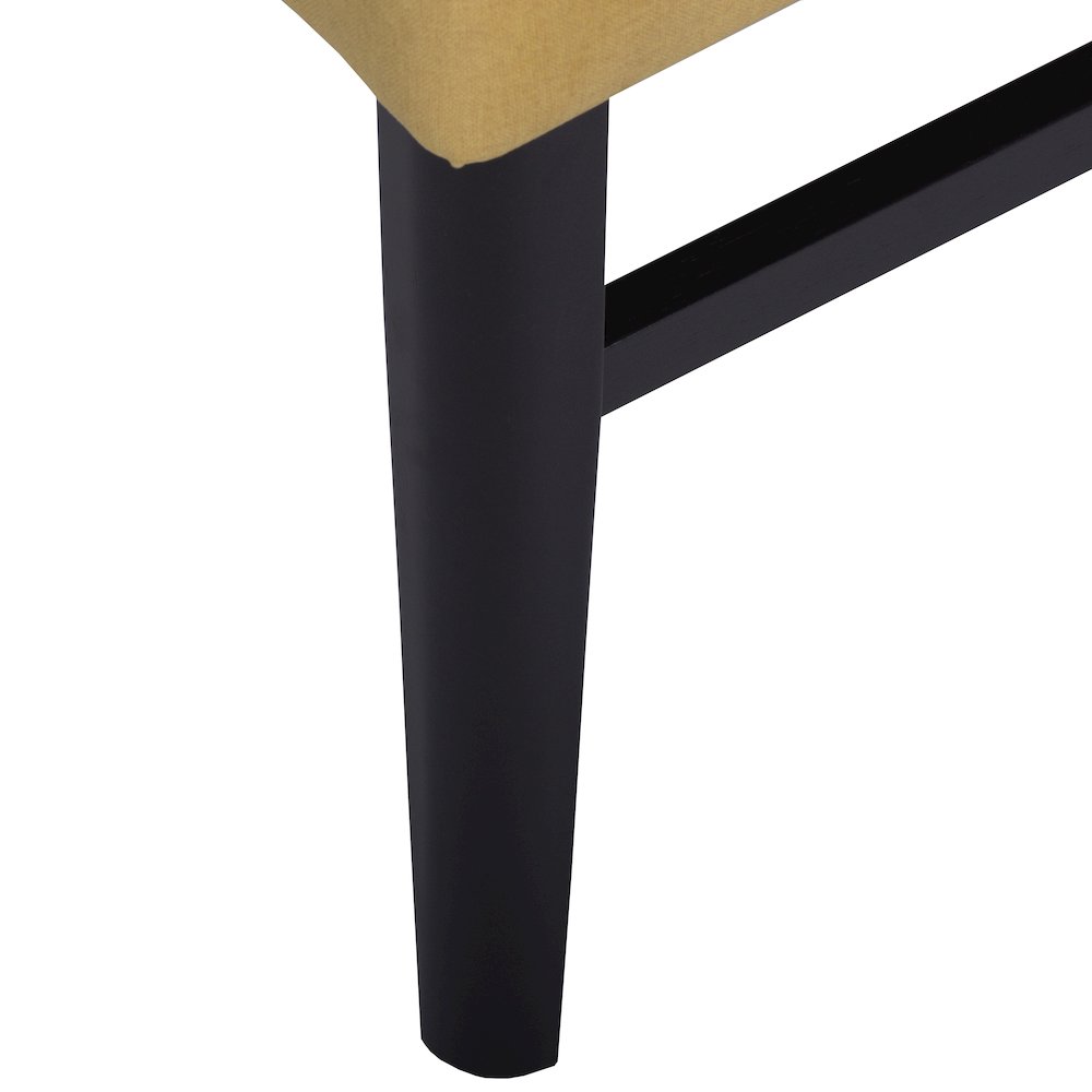5-Piece Dining Set, Black and Gold Faux Marble Dining Table Four Chairs, Yellow. Picture 15