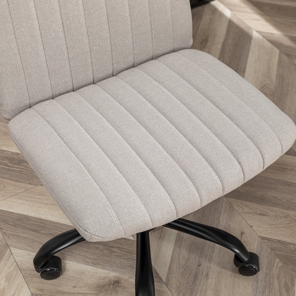 Masar Fabric Swivel Office Chair, Gray. Picture 8