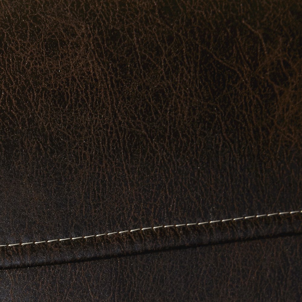 Leinster Faux Leather Upholstered Nailhead Loveseat in Espresso. Picture 7