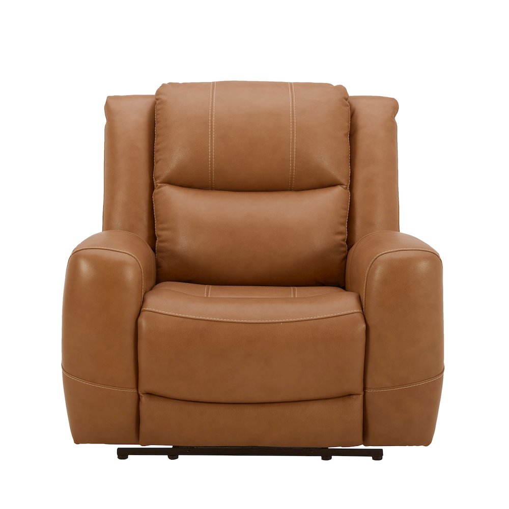 Cozura Leather Power Recliner, Silverado Butternut. Picture 13
