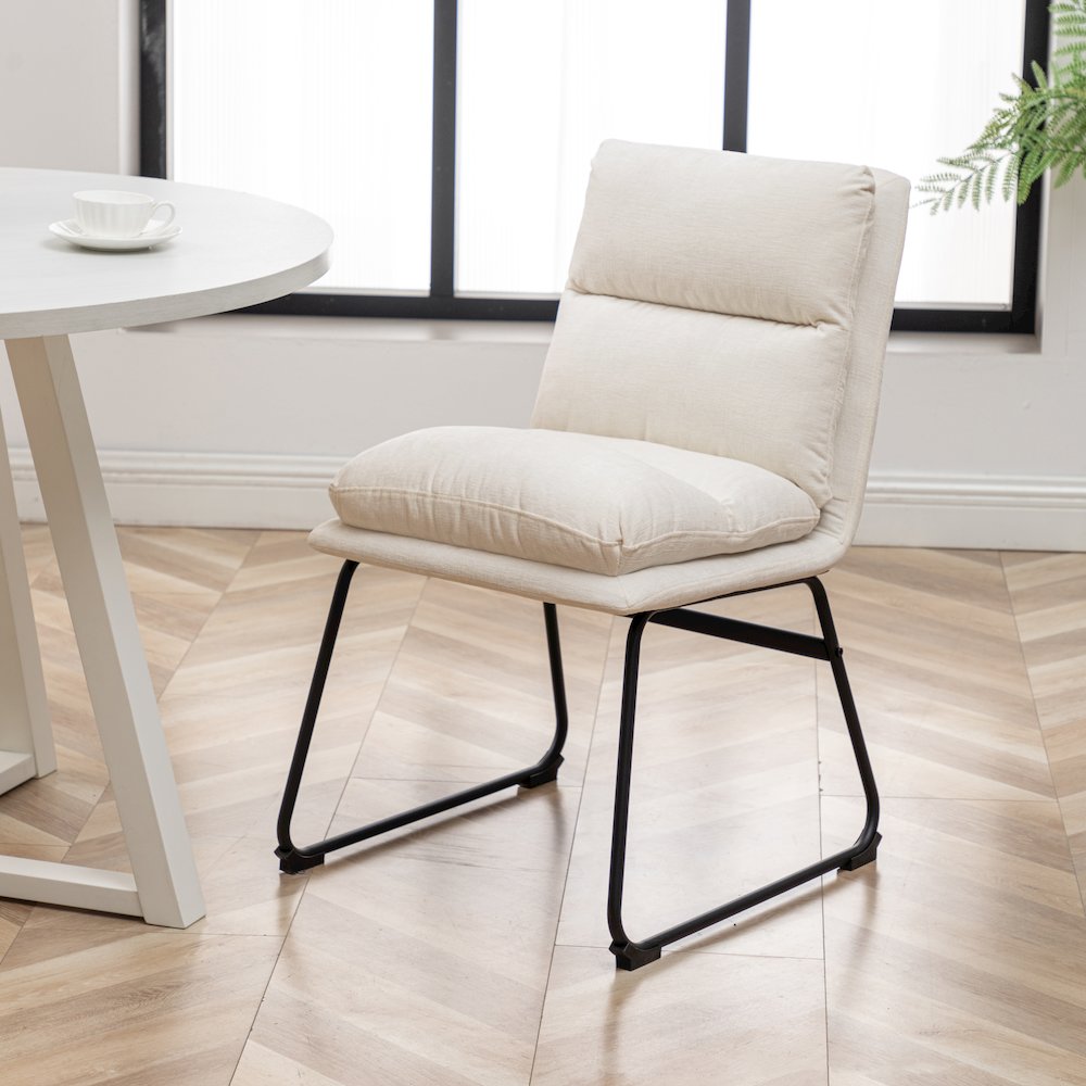 Innes 5-Pc Round Dining Set, Trestle Table with 4 Chairs. Picture 7