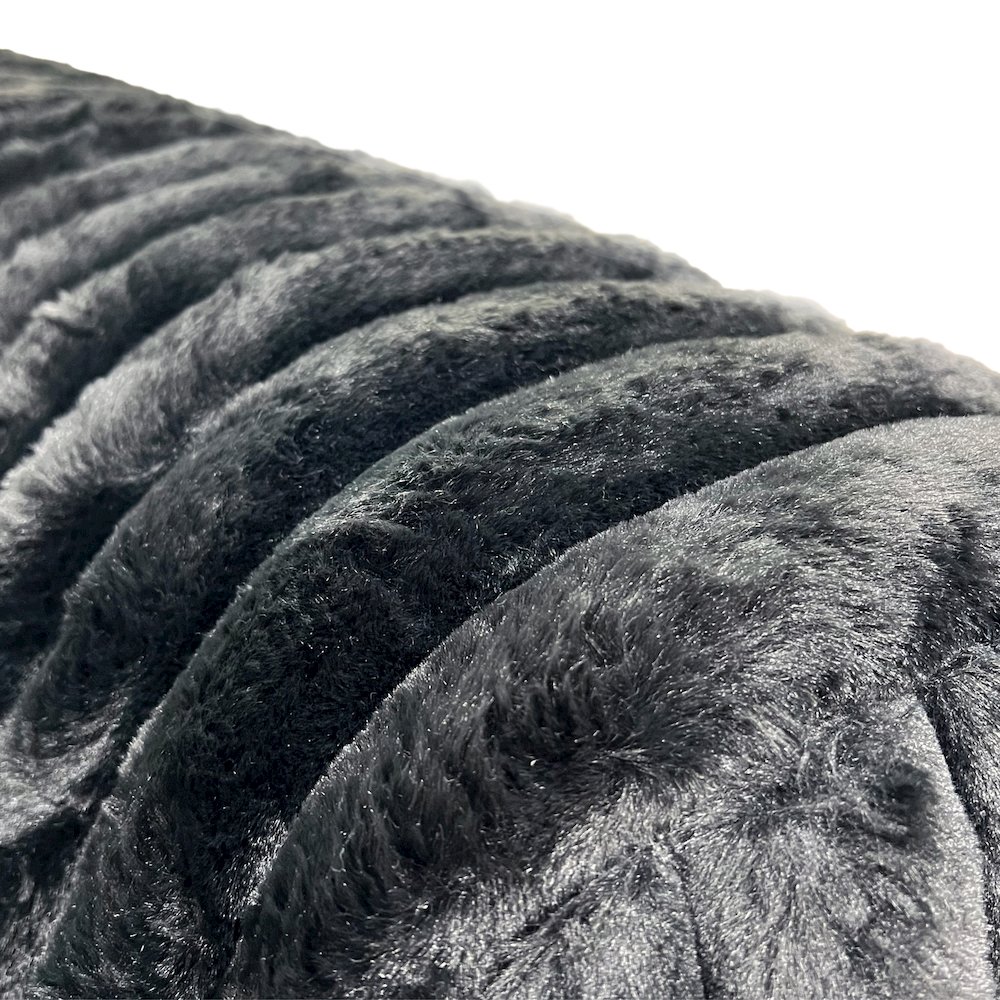 Nolan Contemporary Upholstered Cocktail Ottoman, Lush Black. Picture 6