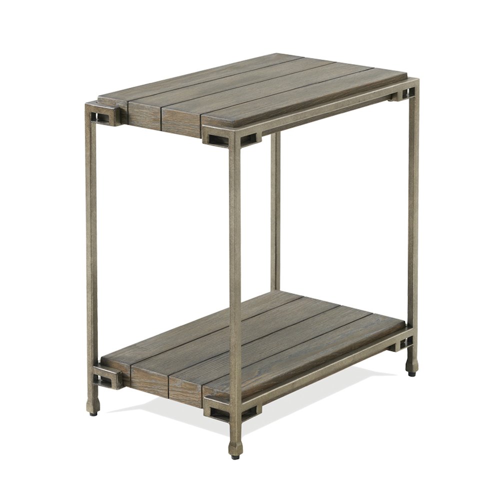 Corbeta 3Pc Living Room Coffee Table and 2 Chairside Tables Set, Aged Graphite. Picture 9