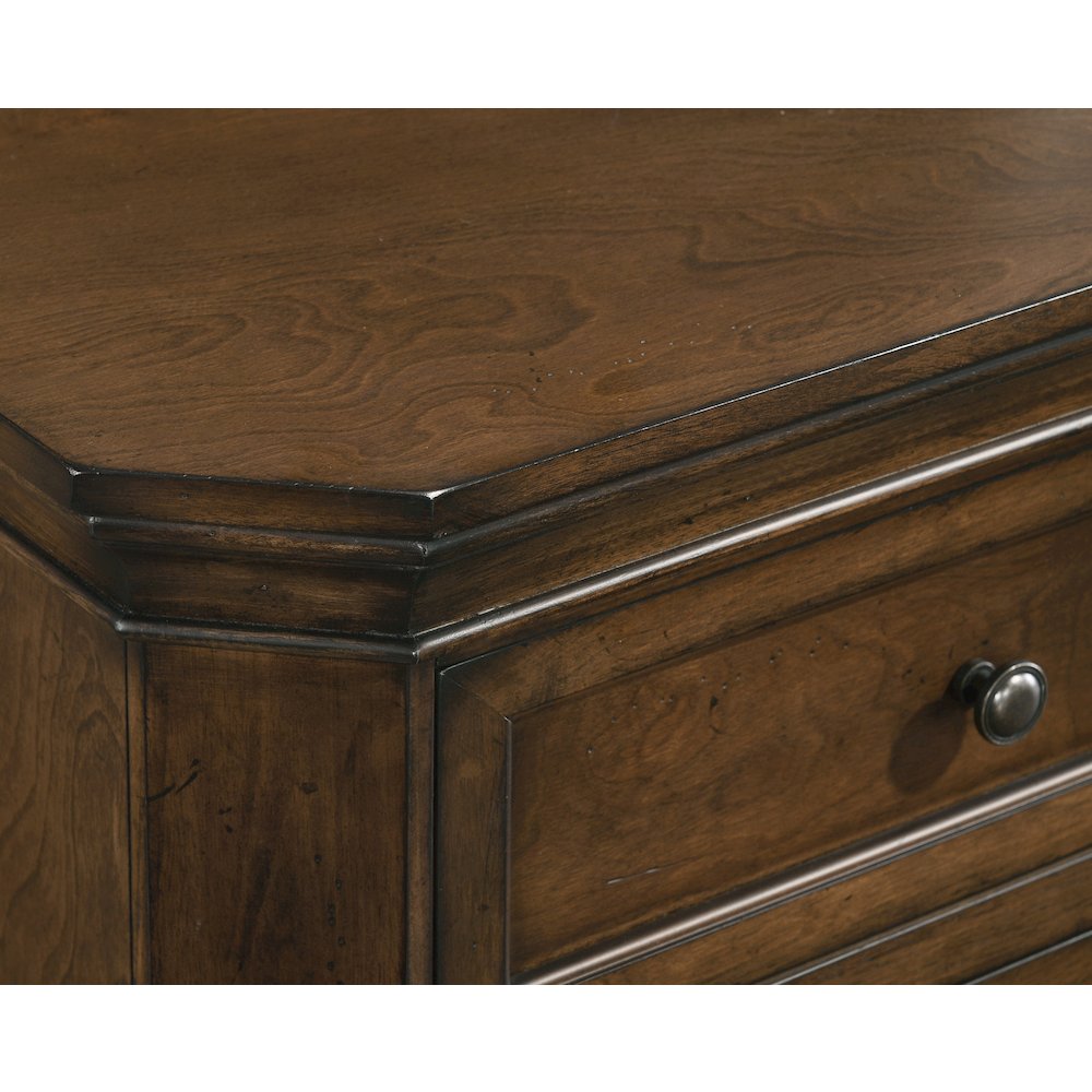 Maderne Traditional Wood 9-Drawer Dresser, Antique Walnut Finish. Picture 4
