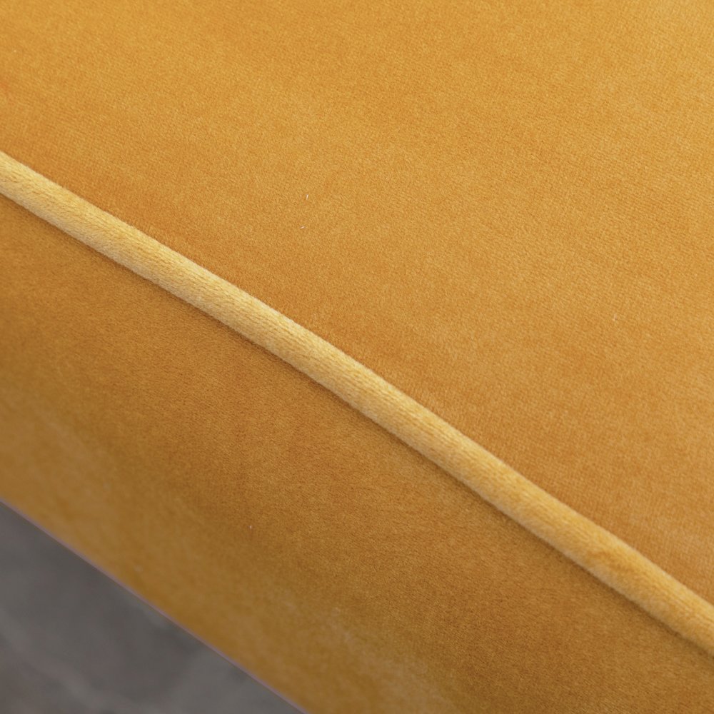 Elon Contemporary Velvet Upholstered Accent Chair, Gold. Picture 12