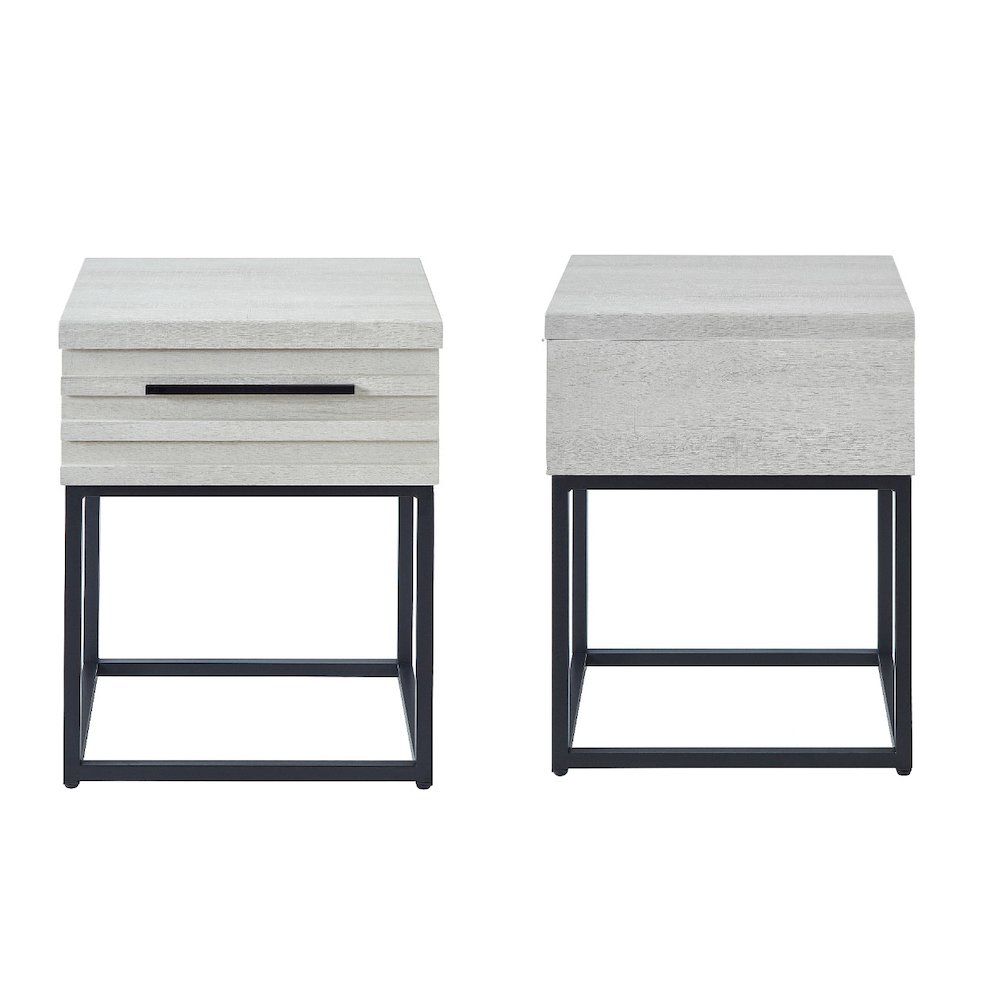 Findlay 2-Piece Bedroom Set, Plush 3D Upholstered Bed with Nightstand, Queen. Picture 9