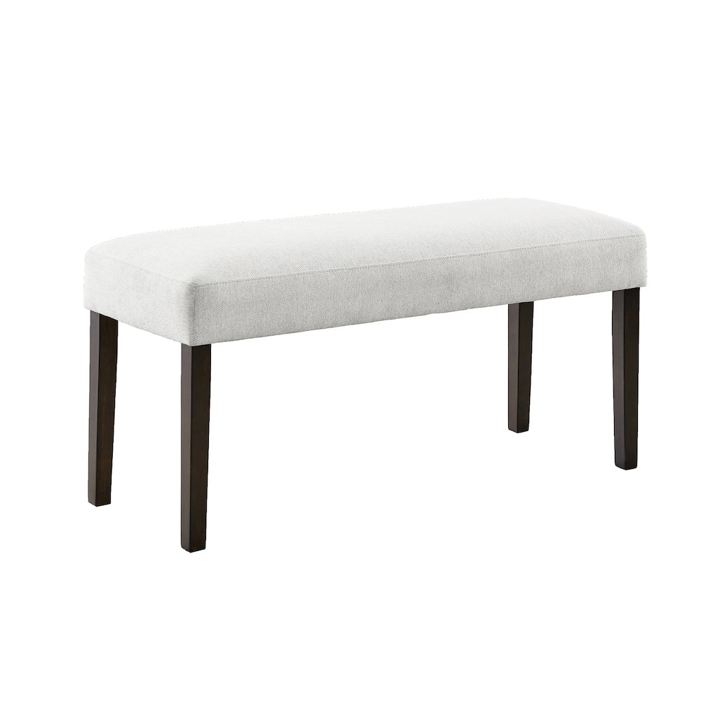 Madison Contemporary Upholstered Dining Bench, Gray. Picture 1