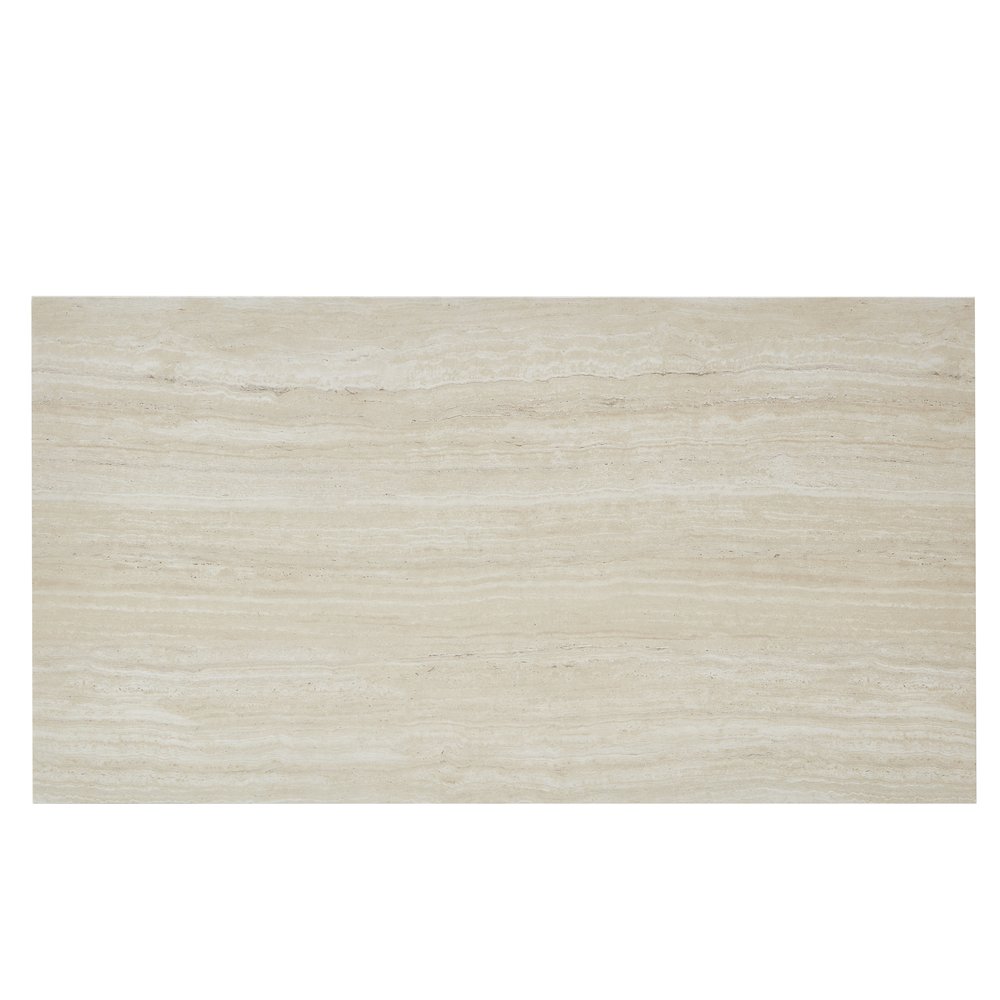 Cavira Modern Faux Marble Living Room Coffee Table, Beige. Picture 8