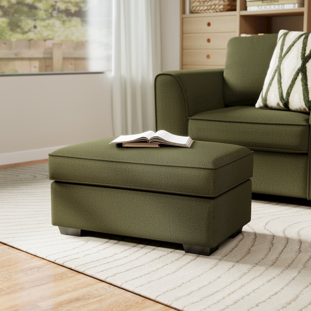 Marvella 4-PC Living Room Set, Sofa, Loveseat, Chair, Ottoman, Chenille. Picture 13