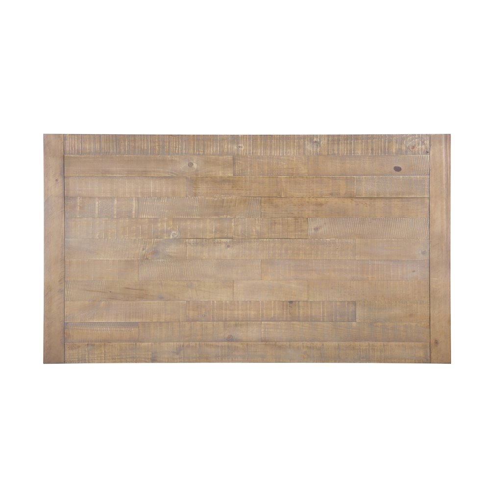 Prato 6-PC Dining Set With Chairs and Bench, Antique White and Distressed Oak. Picture 6