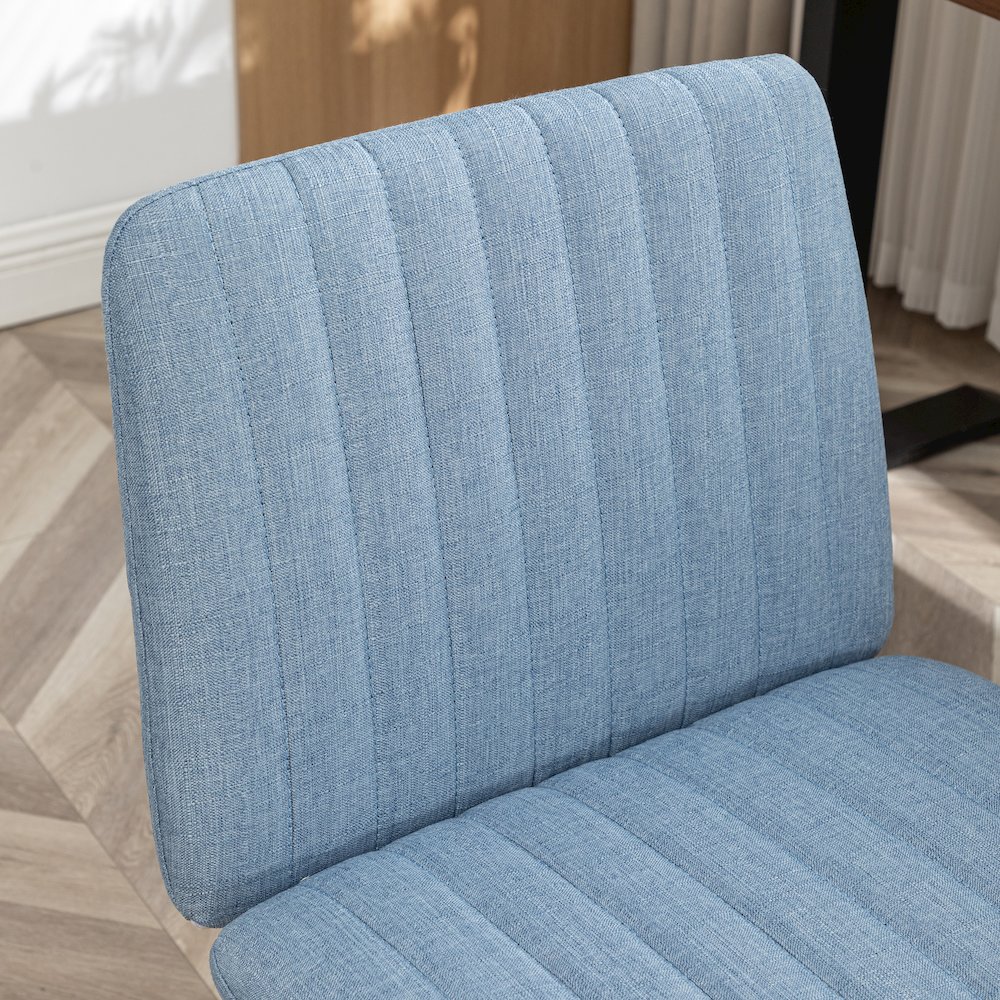 Masar Fabric Swivel Office Chair, Blue. Picture 8