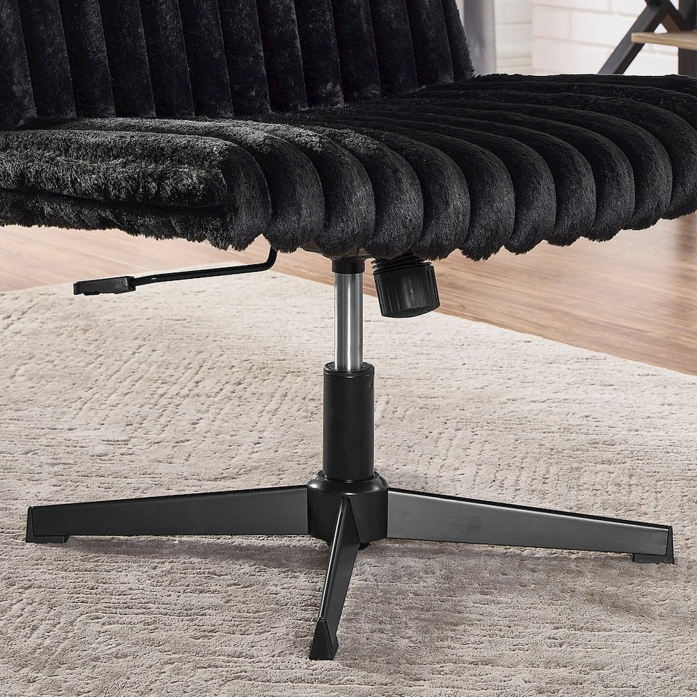 Blynn Adjustable Swivel Criss Cross Chair, Office Chair Vanity Chair. Picture 8