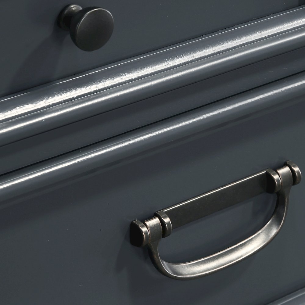 Clelane Wood Bedroom Set Panel King Bed and 2 Nightstands. Picture 9