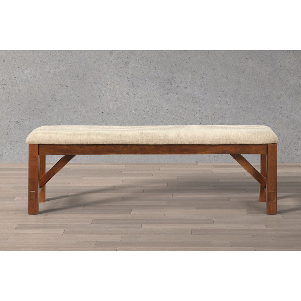 Karven Solid Wood Dining Bench. Picture 5