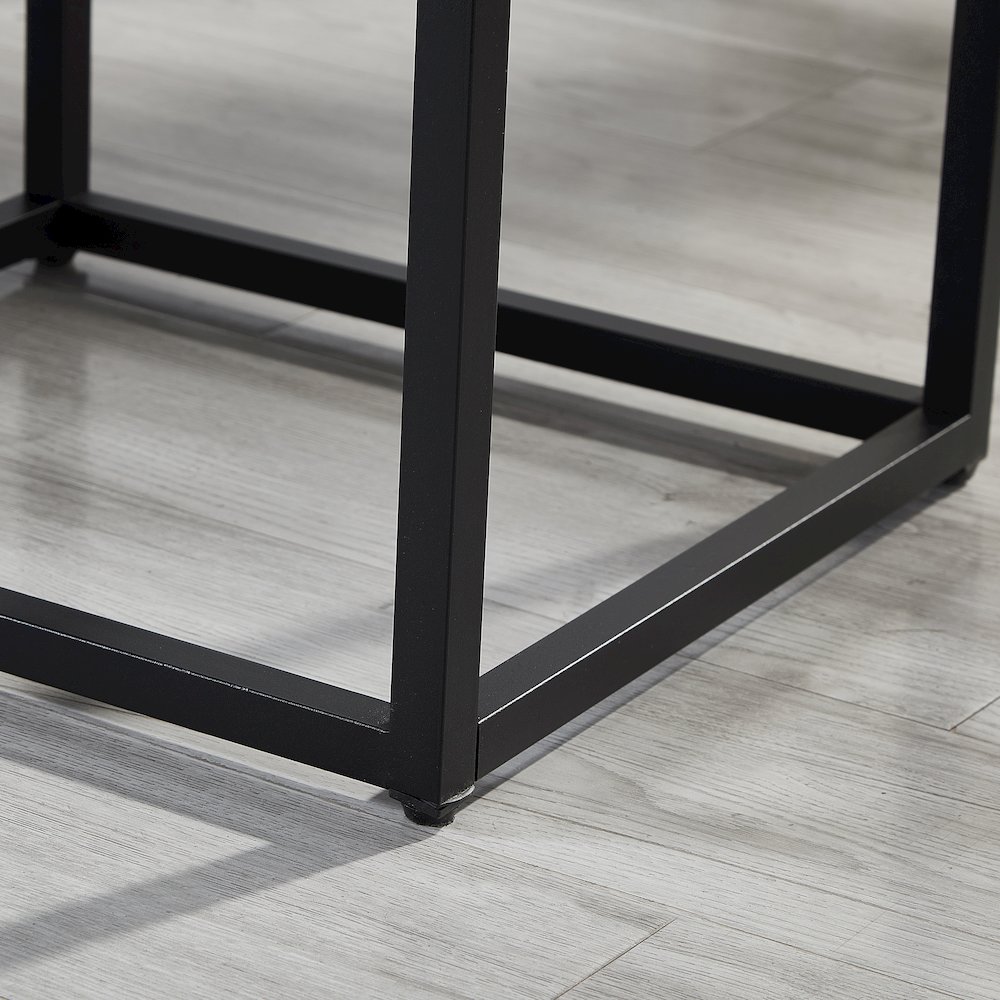 Arles Upholstered Bedroom Set,Wingback Platform Bed with 2Nightstands, King. Picture 9