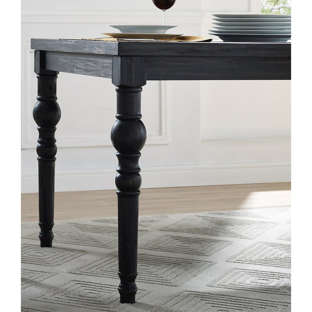Leviton Urban Style Dining Set: Table and 4 chairs, Blue. Picture 4