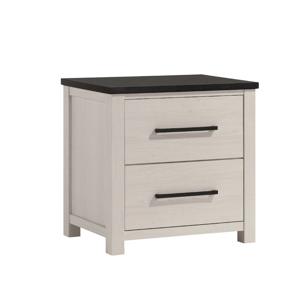 Realynn 2-Drawer Bedroom Nightstand, Off-White Finish. Picture 1