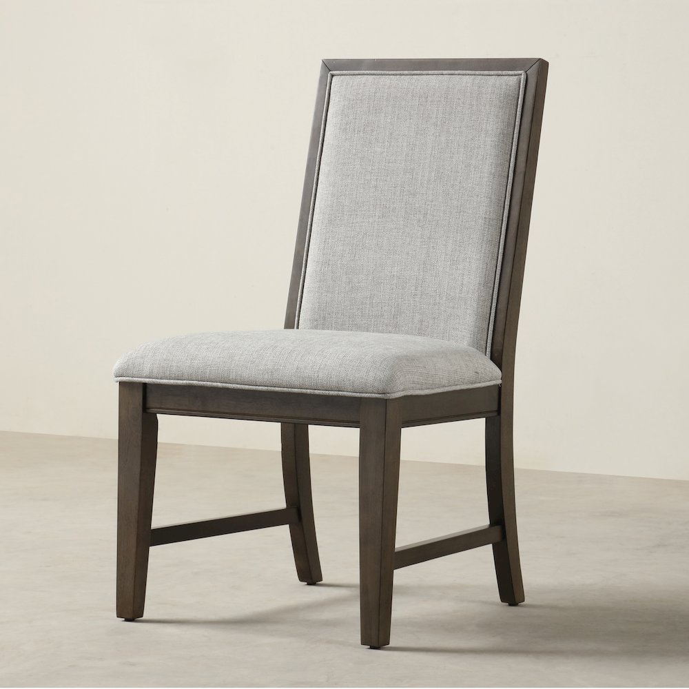 Aberll Wood Dining Room Set, Table with 4 Side Chairs, Gray. Picture 9