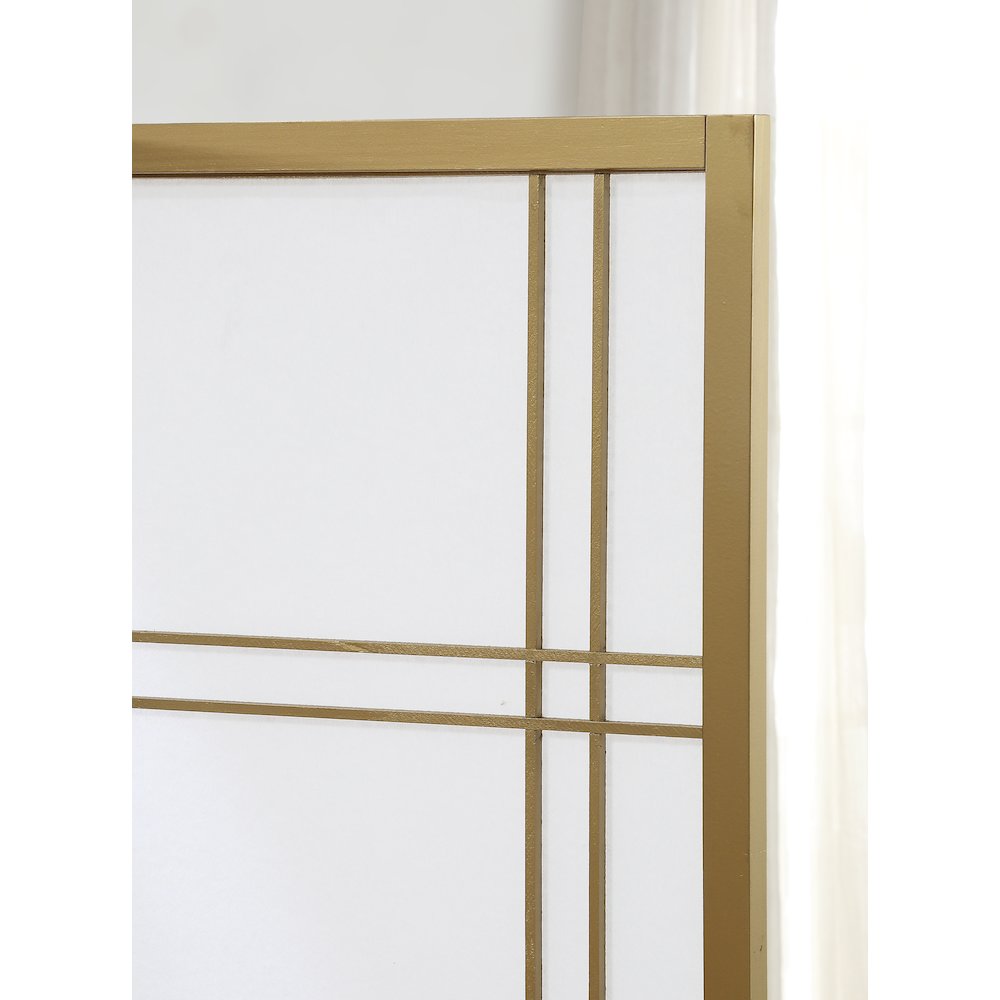 Seto 4-Panel Golden Room Divider Screen. Picture 4