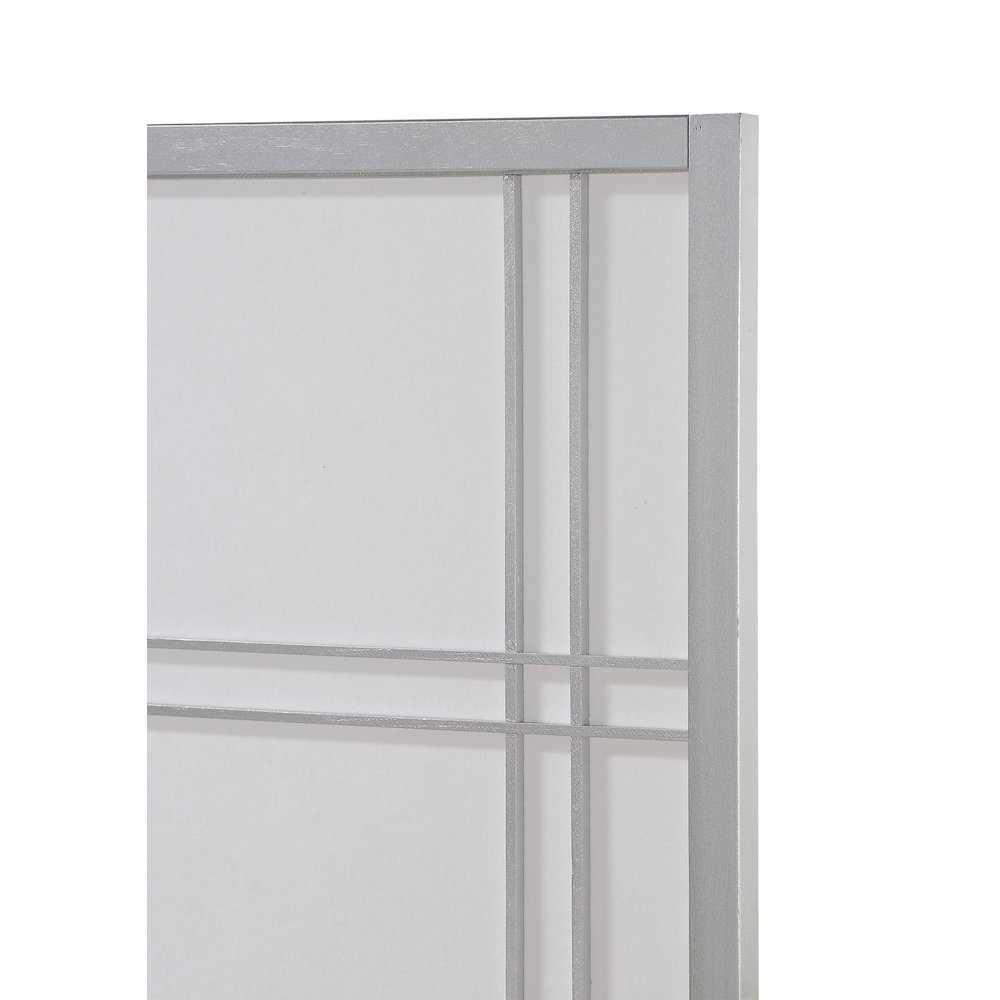 Seto 4-Panel Silver Room Divider Screen. Picture 4