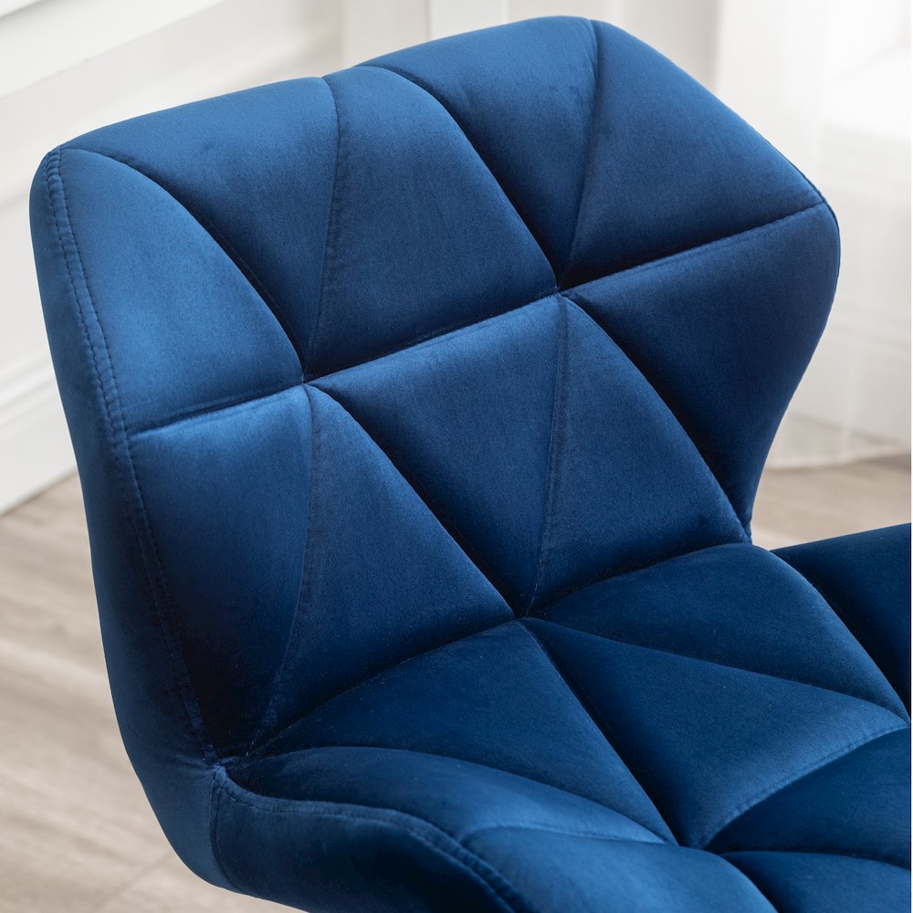 Eldon Diamond Tufted Adjustable Swivel Office Chair, Blue. Picture 7