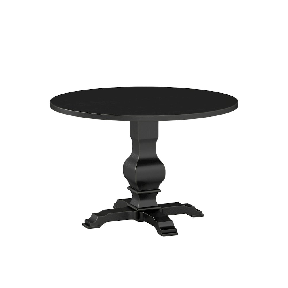 Havre Pedestal Base Round Dining Table. Picture 1
