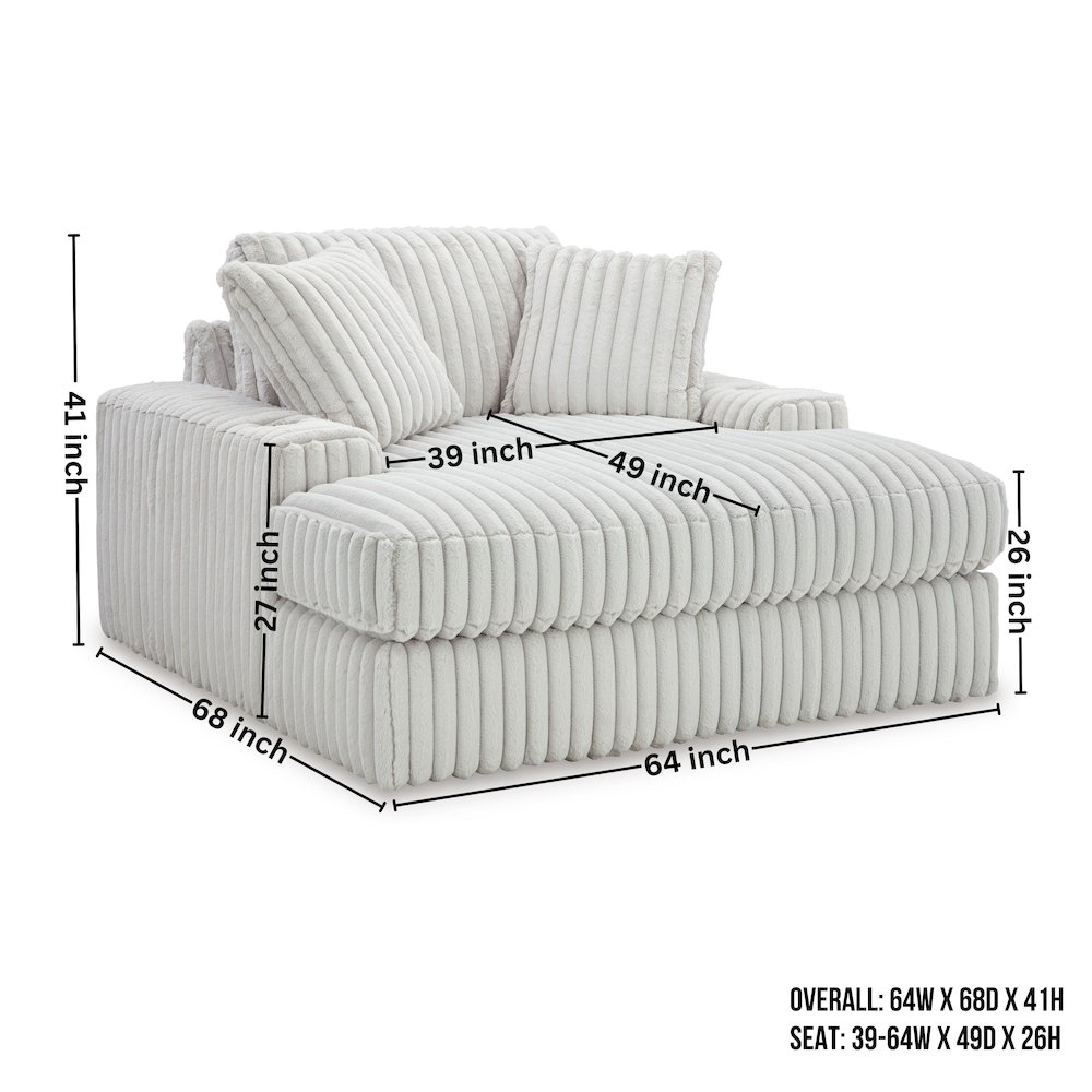 Azulu Upholstered Oversized Chaise, with Cup holders and USB Charging. Picture 10