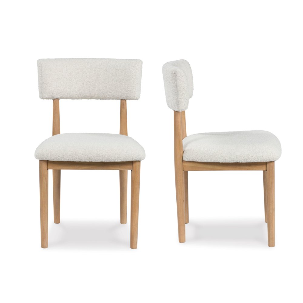 Ellis Boucle Upholstered Dining Chairs, Set of 2. Picture 1