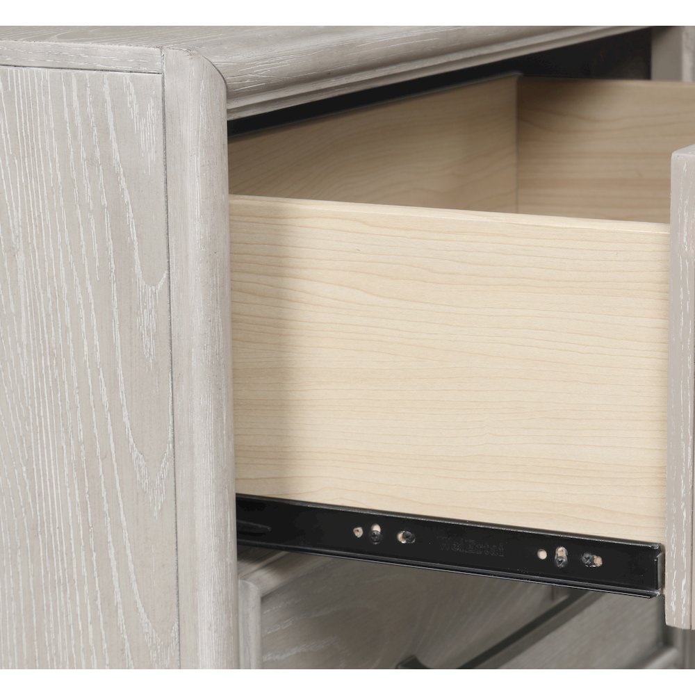 Seluna 6-Drawer Bedroom Dresser, Gray Oak Finish. Picture 7